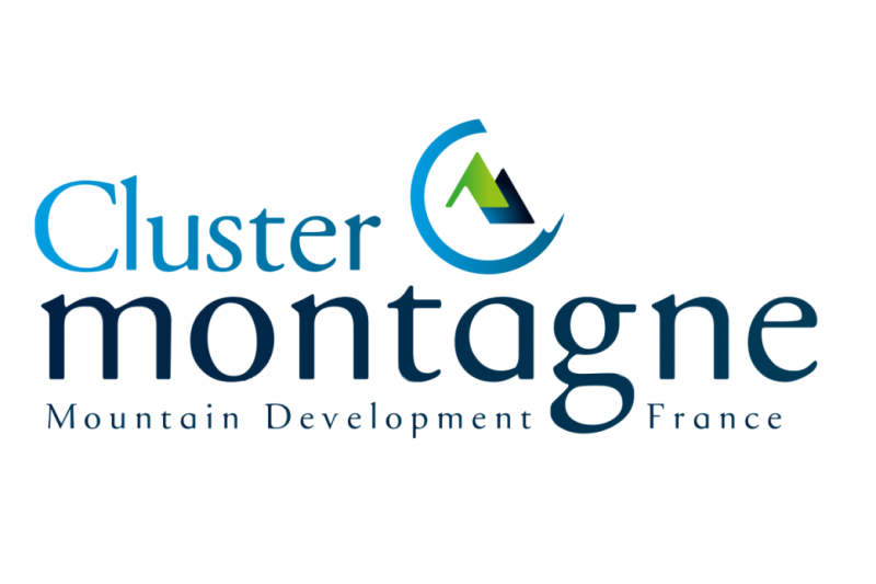 Logo officiel du Cluster Montagne, le réseau des professionnels de l’aménagement touristique durable en montagne situé en région Auvergne-Rhône-Alpes